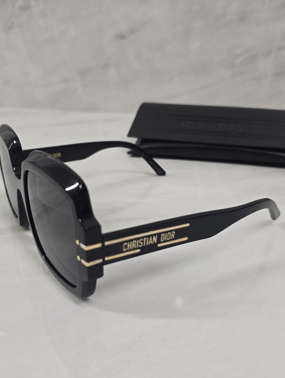 Dior Black Oversized Square Sunglasses - Picture 13 of 14